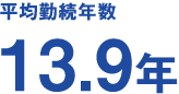 日本ワイドクロス 平均勤続年数13.9年